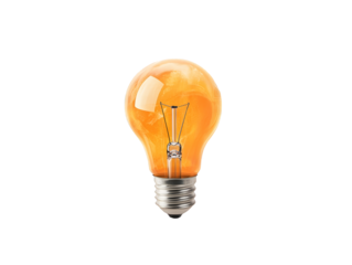 Bright idea, light bulb glowing on plaid fabric innovation and solution concept