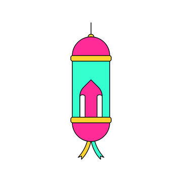recommend clip art: Lantern Lamp Icon. Lantern Lamp Vector Icon in line style design. Lantern Lamp Symbol. Vector illustration.
