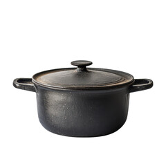 Elegant Black Cast Iron Pot for Delicious Meals