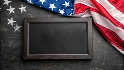 Happy Memorial Day concept made from american flag. Veterans Day remembrance concept. USA flag background. The United States of America celebrates armed forces on November 11th. 
