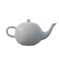White Ceramic Teapot