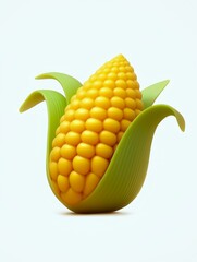 Obraz premium corn toy isolated on white background