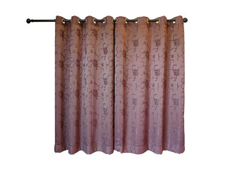 Luxury curtains isolated on white background. This has clipping path.