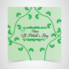 St Patrick's Day happy Irish holiday vector illustration. Saint Patrick's Day, vector web banner design. Happy Saint Patrick's day banner.
