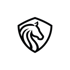 horse line inside the shield