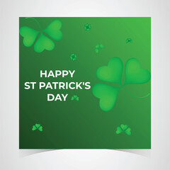 St Patrick's Day happy Irish holiday vector illustration. Saint Patrick's Day, vector web banner design. Happy Saint Patrick's day banner.
