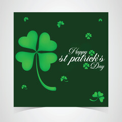 St Patrick's Day happy Irish holiday vector illustration. Saint Patrick's Day, vector web banner design. Happy Saint Patrick's day banner.