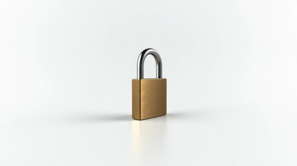 Naklejka premium High-Resolution Image of a Sturdy Reinforced Steel Padlock