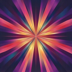 Radiant Burst Abstract Graphic Design - Vibrant Colors and Radiating Lines