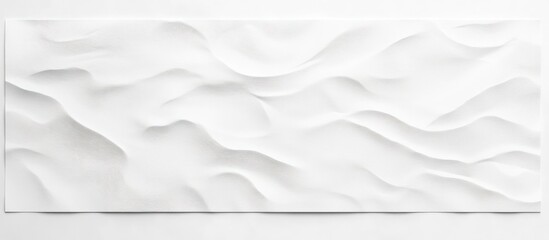 Fototapeta premium Abstract White Sculptures:Waves of Serenity