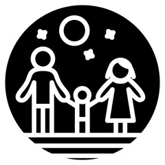 Family Playtime Vector Icon