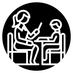 Parent Teacher Meeting Vector Icon