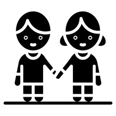 Siblings Vector Icon