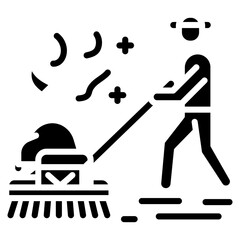 Street Sweeper Vector Icon