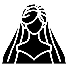 Bridal Veil Vector Icon