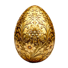 golden a easter egg,Decorative Golden Easter Egg, holiday. Gold 3d isolated design element. 3d render,Symbol of success and wealth, prosperity and well-being