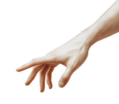 Reaching Out Open Hand Gesture for Charity