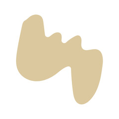 abstract blobs pastel brown for background