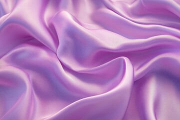 Obraz premium Flowing purple silk fabric, soft texture and lighting. AI generated