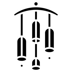 Wind Chimes Vector Icon