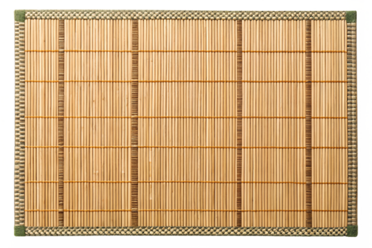 bamboo mat isolated on transparent background png