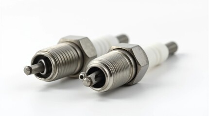 High-Resolution Studio Photograph of Spark Plugs