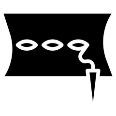 Running Stitch Vector Icon