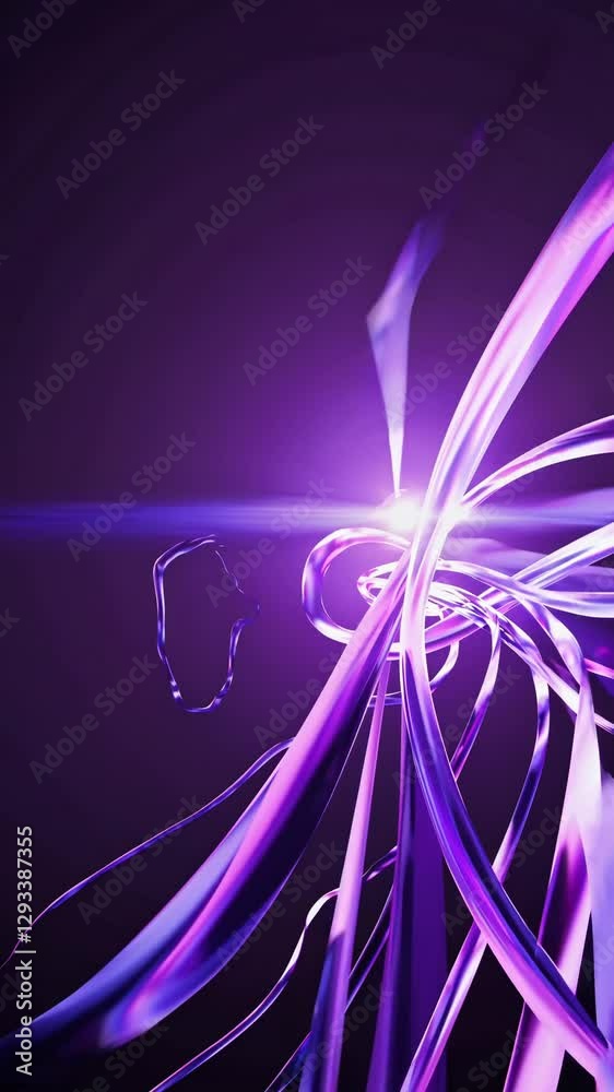 Poster abstract purple background with lines