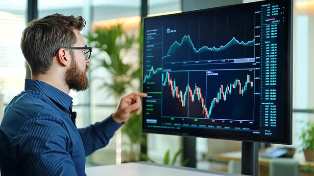 Cryptocurrency Market Correlations Presented to Executives in Office