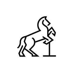illustration of horse line art
