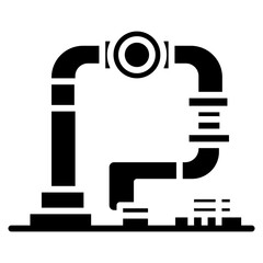 Offloading Hose Vector Icon