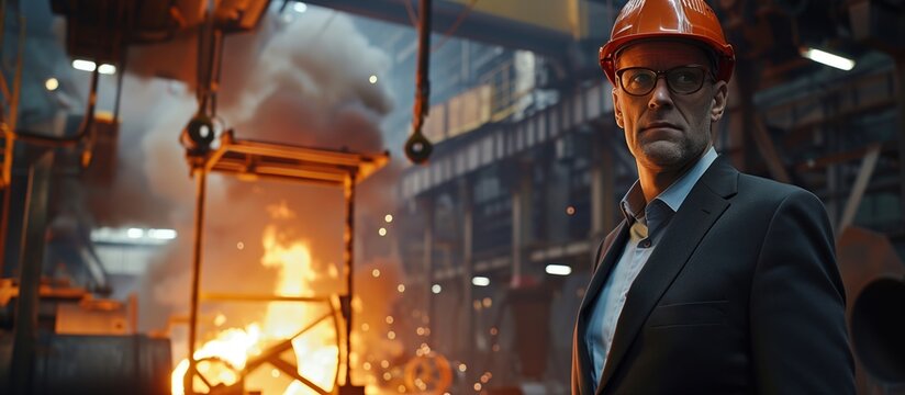 Production process at a steel plant. Work in the foundry. The process of work at a metallurgical plant. Metallurgists. Blast furnace. Melting metal. Domna. Conveyor. 