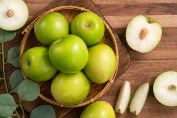 Fresh juicy delicious Taiwanese Milk Indian Jujube fruit.