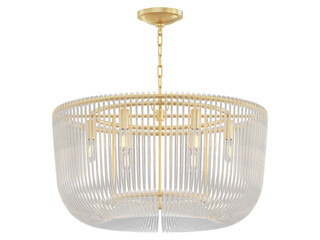 Pierce Medium Pendant - Elegant Lighting Fixture Against White Background