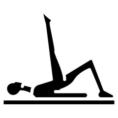 Double Leg Stretch Vector Icon