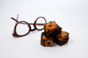 chocolate brownies and chocolate chips
