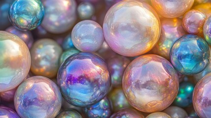 Iridescent Harmony: Spheres of Light and Color 