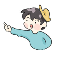 가리키는_남자_아이_컬러