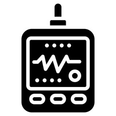 Fototapeta premium Telemetry Device Vector Icon