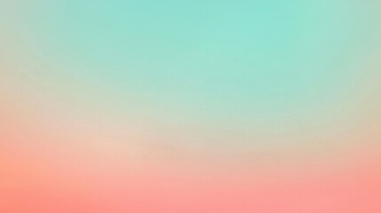 Naklejka premium A vibrant pastel gradient background with smooth transitions between mint green, coral pink, and sky blue, creating a soft yet radiant atmosphere.