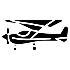 Ultralight Aircraft Vector Icon