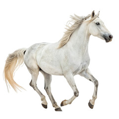 Obraz premium White horse isolated on transparent background