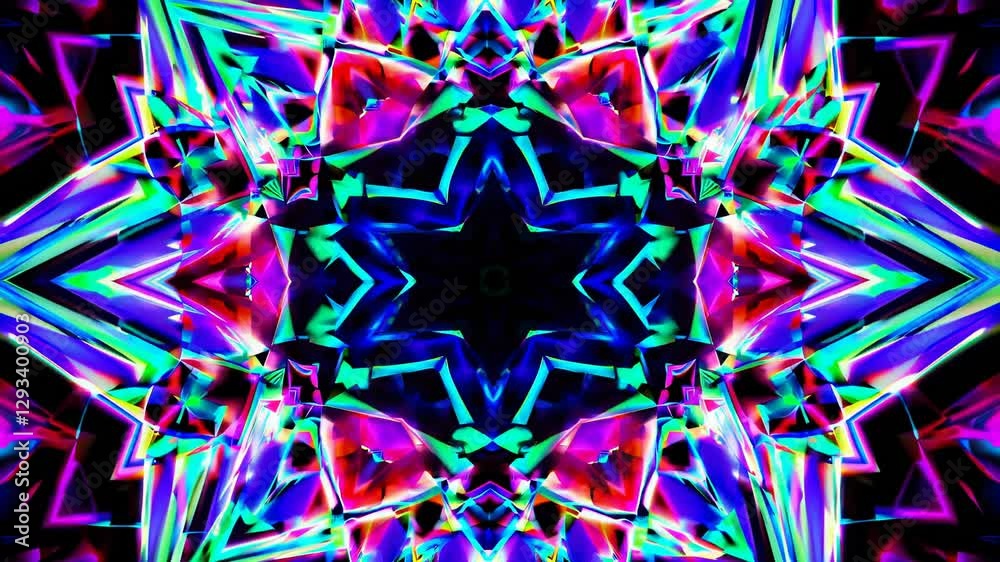 Poster _kaleidoscopic triangle animation