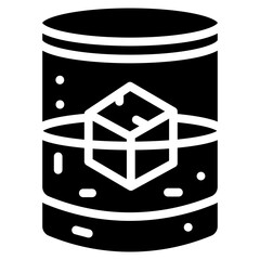 Whiskey Glass Vector Icon