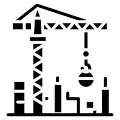 Overhead Crane Vector Icon