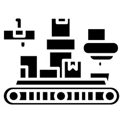 Packaging Machine Vector Icon