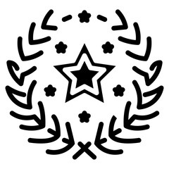 Military Badge Vector Icon