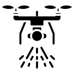 Police Drone Vector Icon