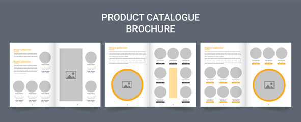 Creative product catalog design template, Company product catalogue design template layout, Minimalist product brochure template, product brochure template