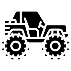 Fototapeta premium All Terrain Vehicle Vector Icon